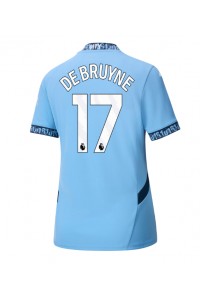 Manchester City Kevin De Bruyne #17 Voetbaltruitje Thuis tenue Dames 2024-25 Korte Mouw